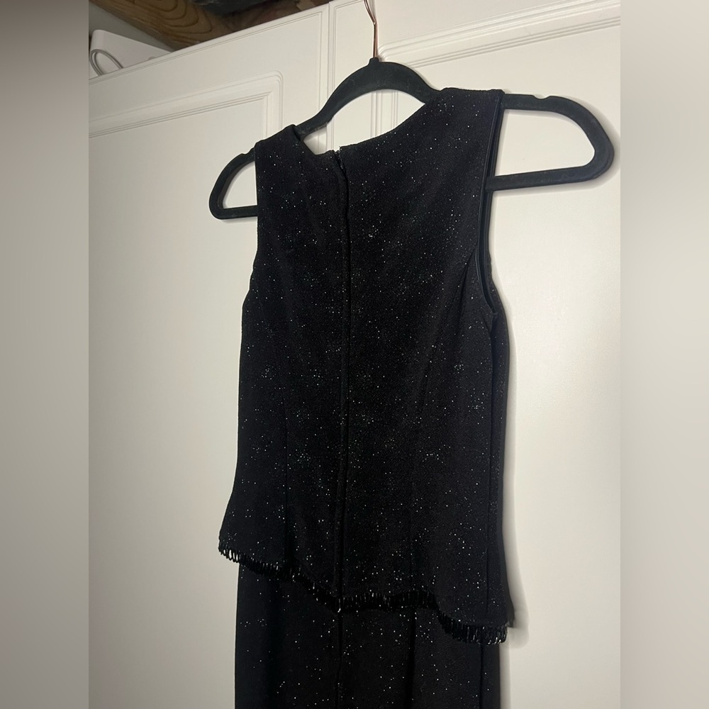 Vintage Scott McClintock Sparkle Beaded Fringe Dress - Picture 8 of 12